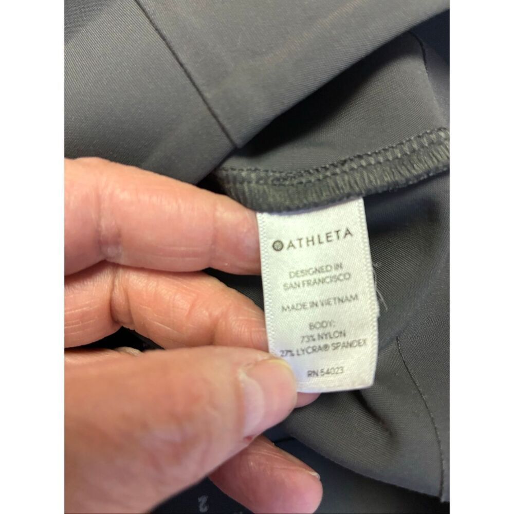 Athleta Madison Moto Joggers in Gray Olive Size 2 - Picture 9 of 9